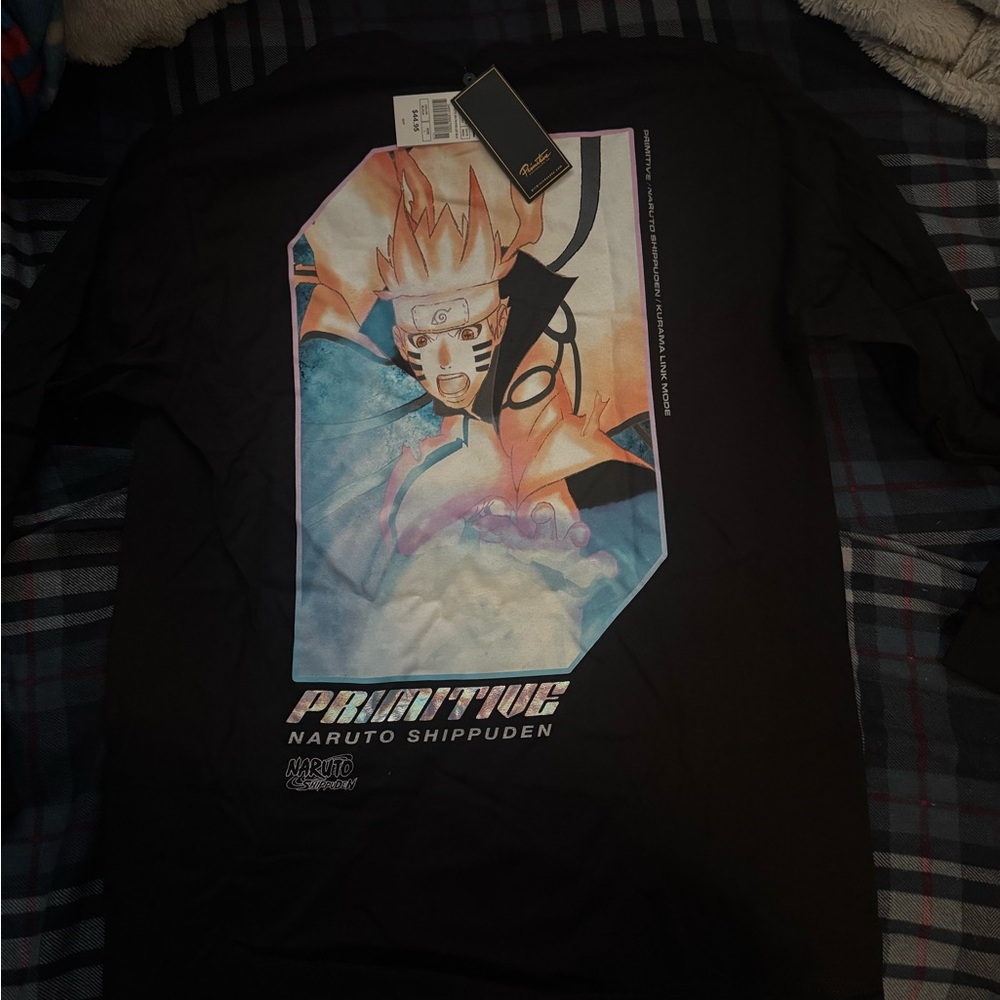 Primitive Black and Blue Naruto Shippuden Long Sleeve Tee